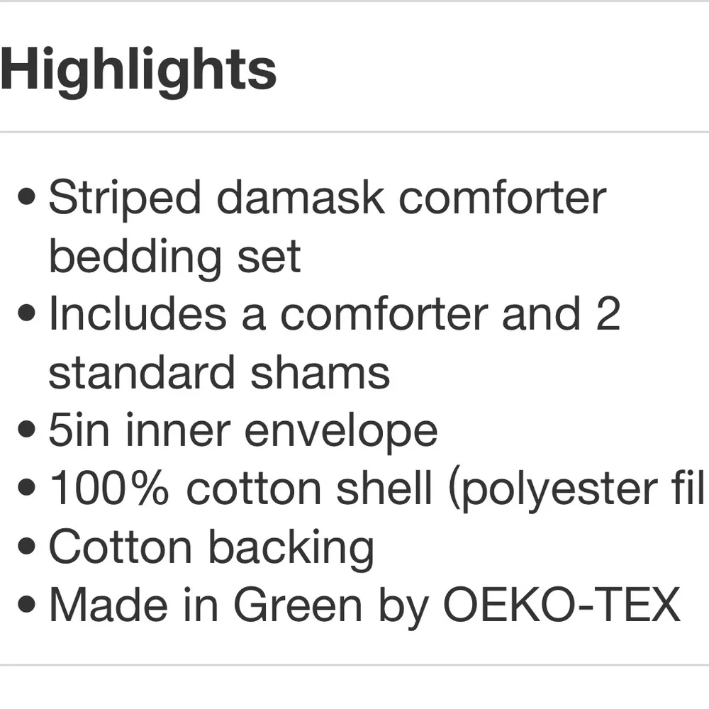 THRESHOLD NWT luxe stripe damask sateen duvet & sham set -light teal green -king